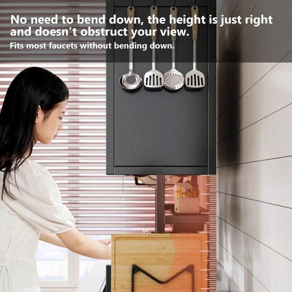 2-Tier Countertop Dish Drying Rack with Cover