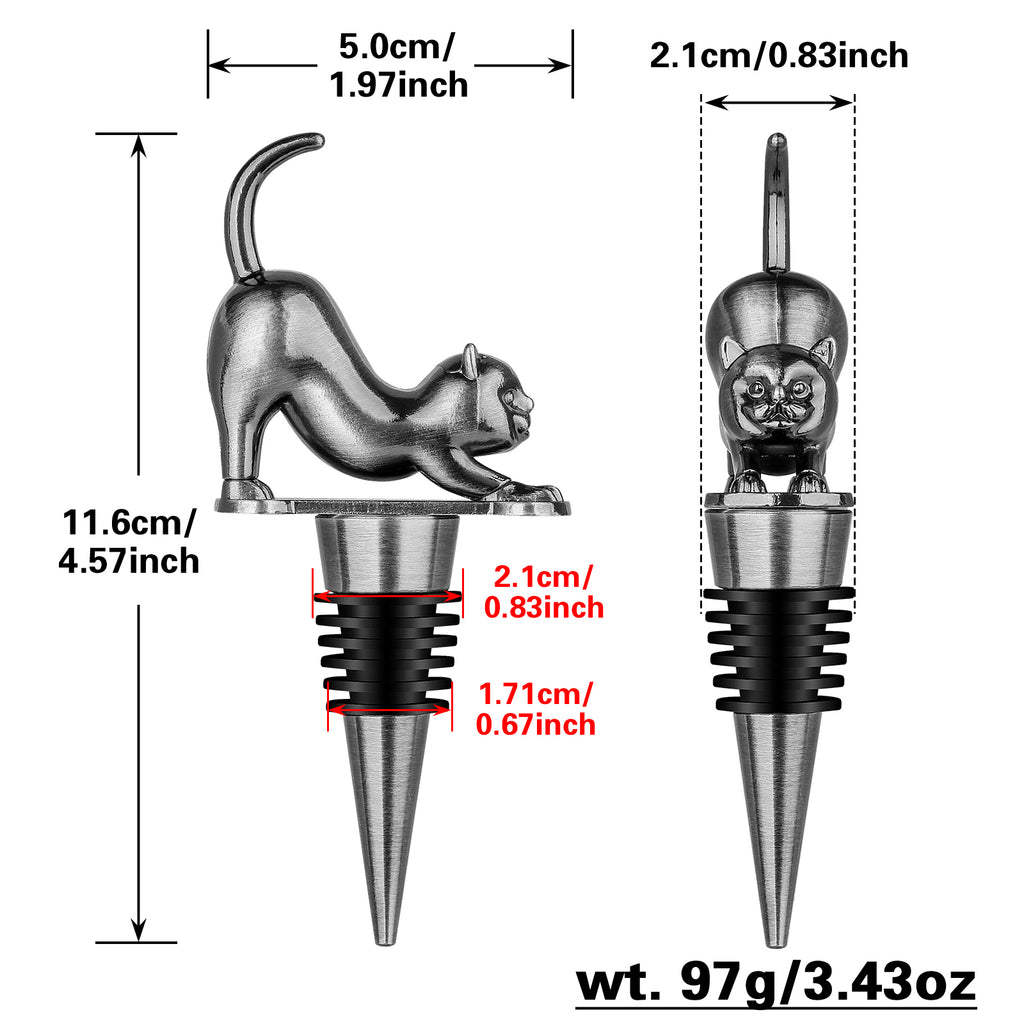 Cat-Shaped Wine Bottle Stopper