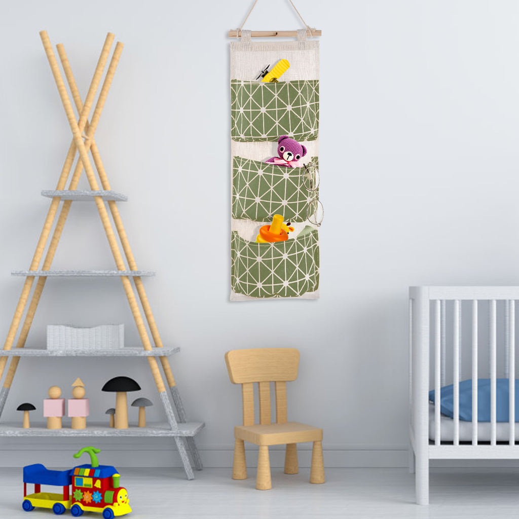 Over-the-Door Hanging Storage Organizer (3 Pockets)