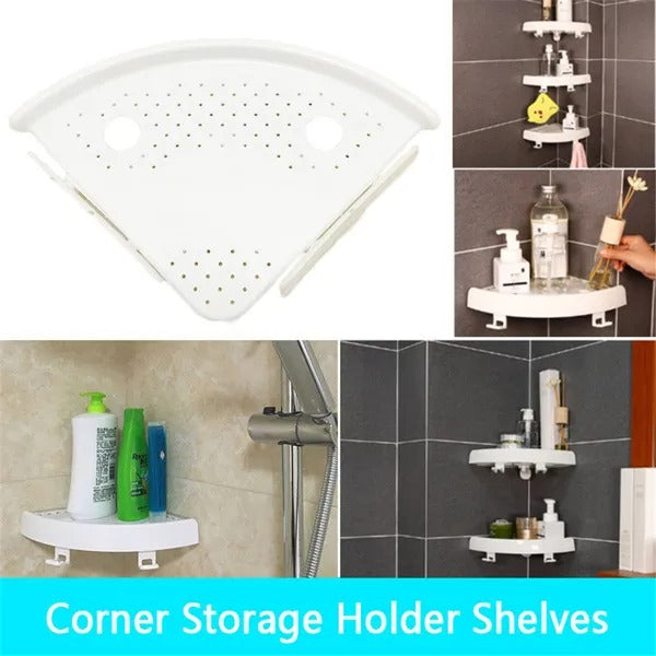 No-Drill Corner Shower Shelf