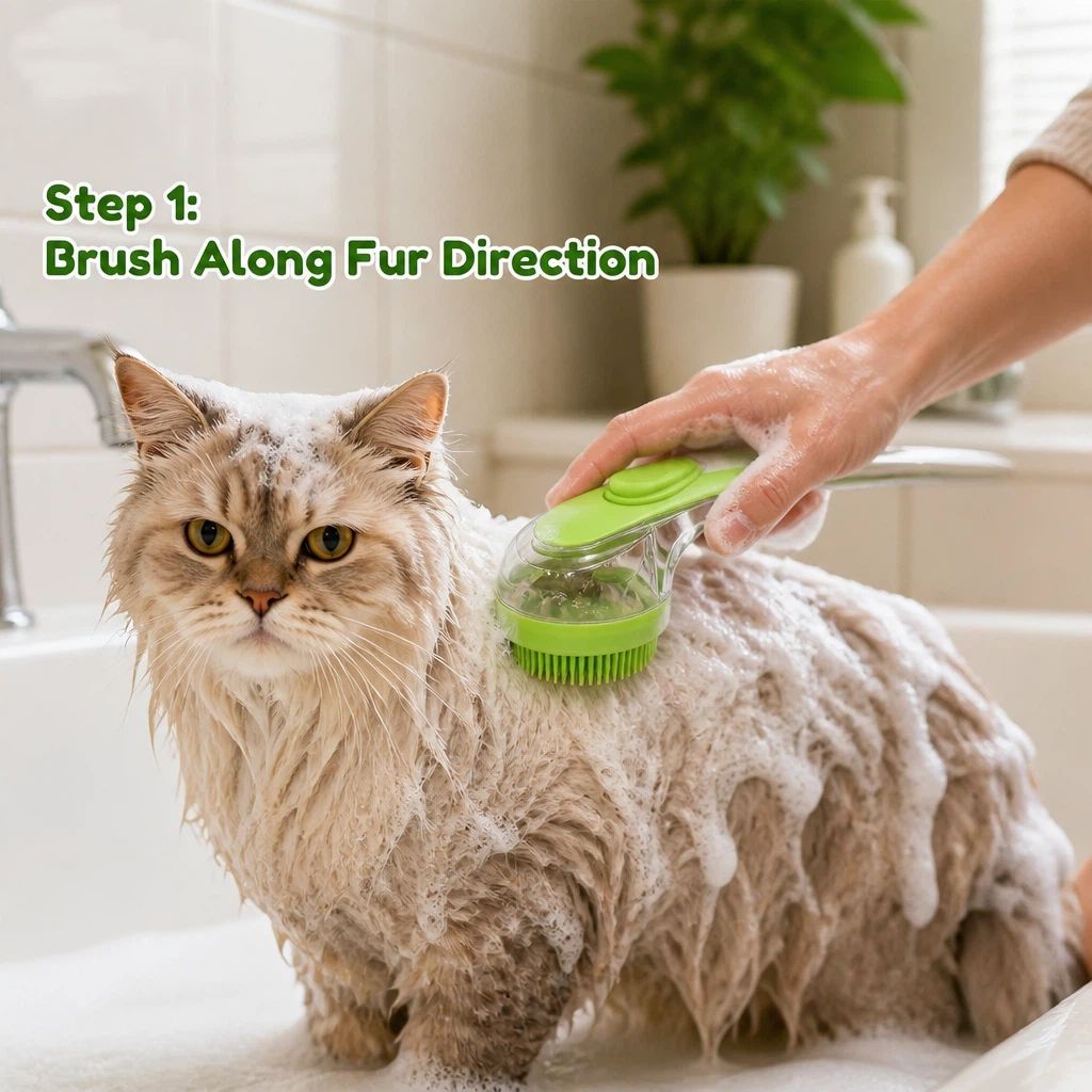 Pet Shampoo Dispensing Bath Brushes (2-Pack)