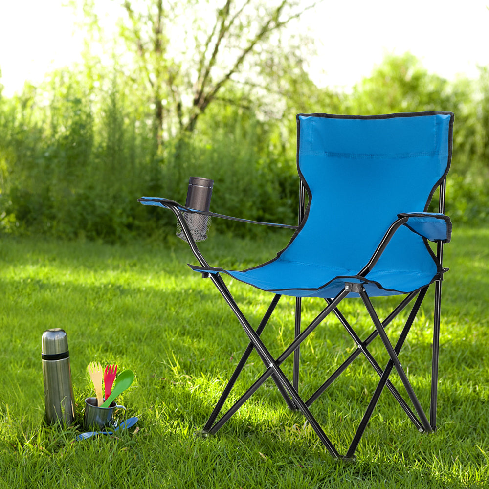 Small Folding Camp Chair (Blue)