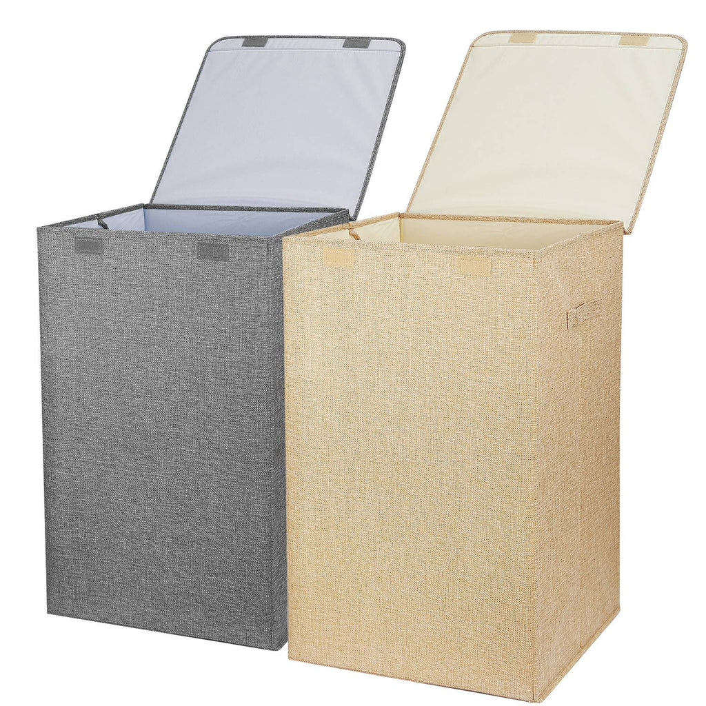 Foldable Laundry Hamper with Lid & Handles