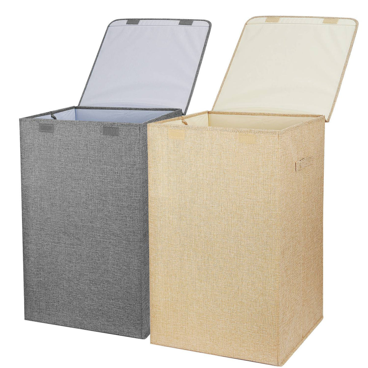 Foldable Laundry Hamper with Lid & Handles