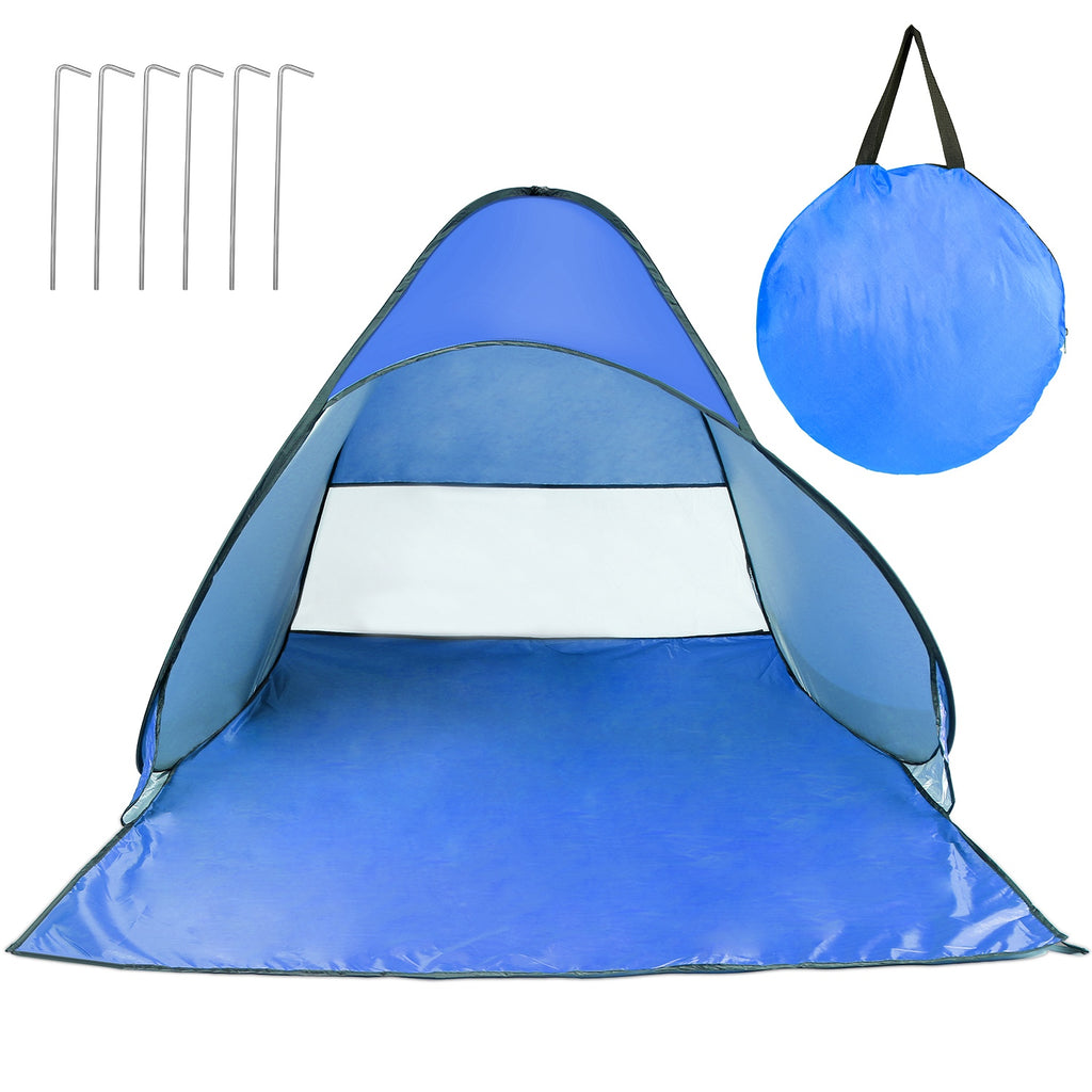 2–3 Person Pop-Up Beach Tent with Mesh Window