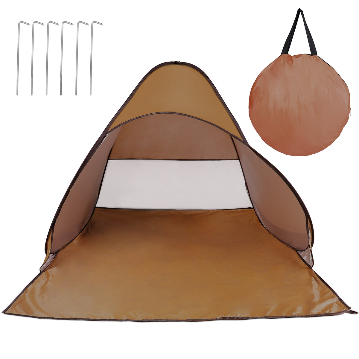 2–3 Person Pop-Up Beach Tent with Mesh Window
