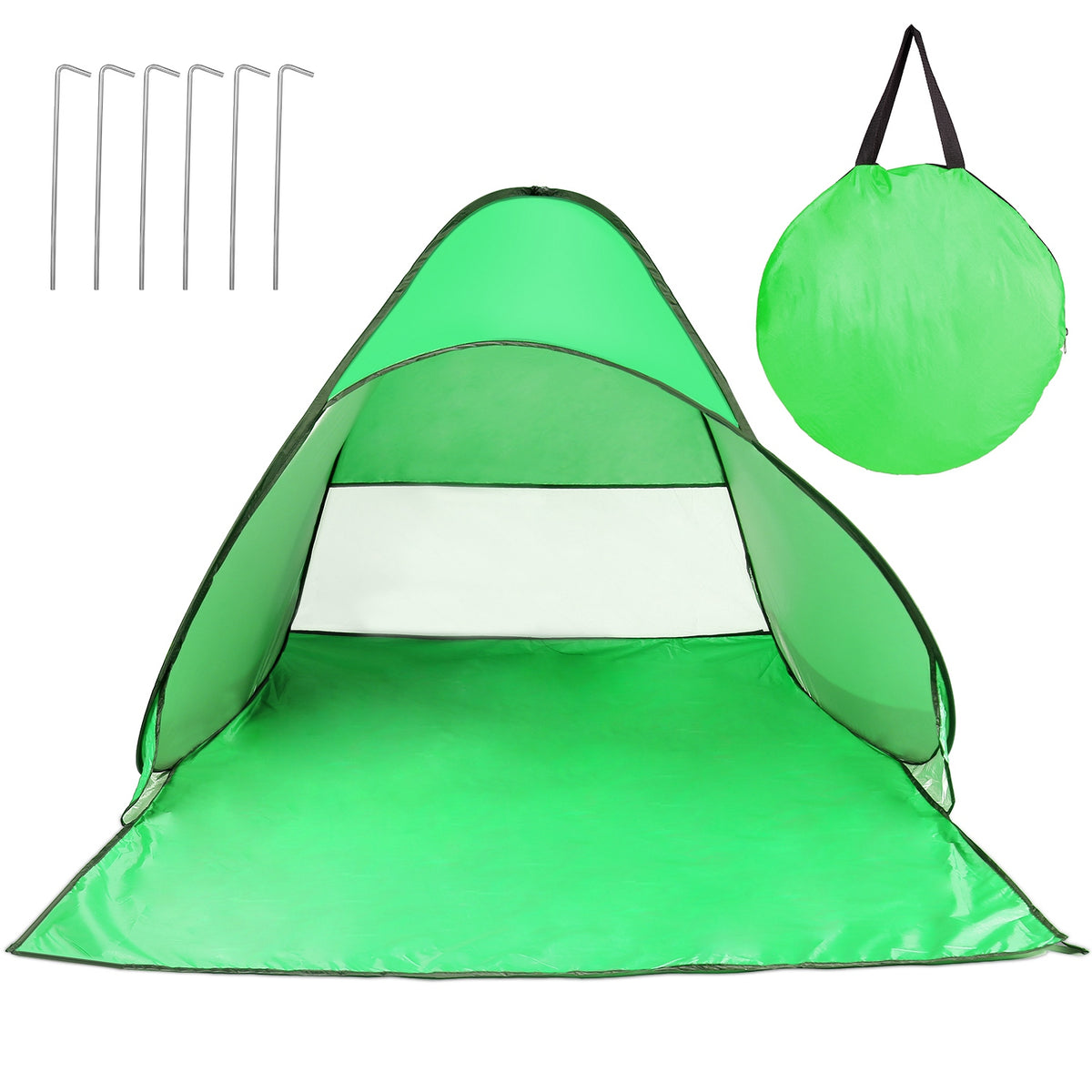 2–3 Person Pop-Up Beach Tent with Mesh Window