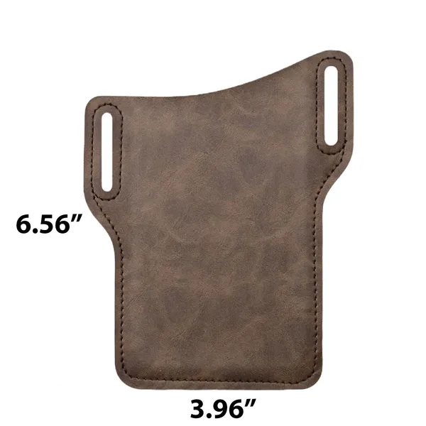 PU Leather Phone Belt Holster Pouch