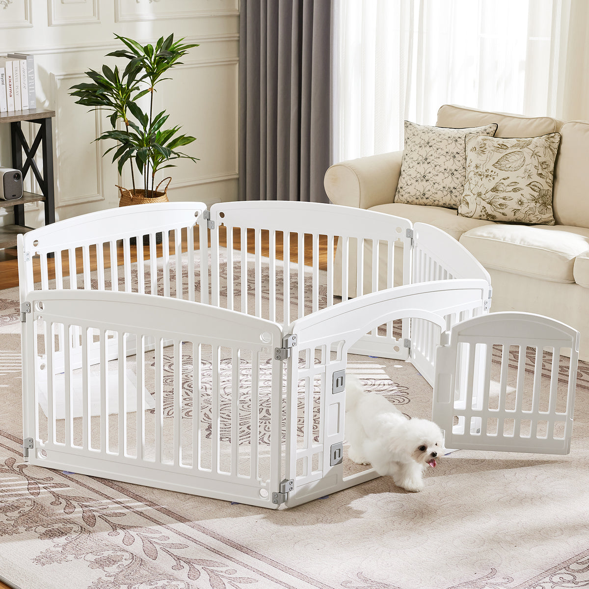 Metal Dog Playpen Fence (4 or 6 Panels)
