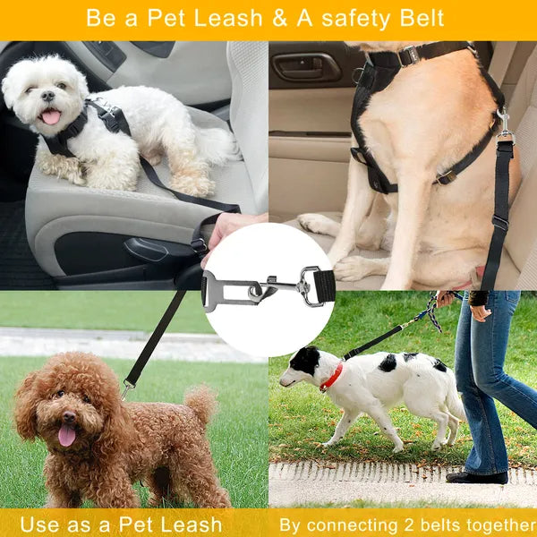 Pet Car Seat Belt Tethers, 2-Pack