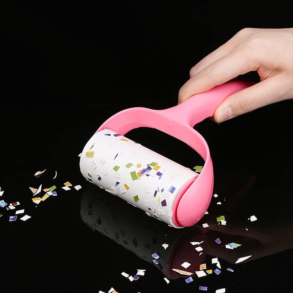 Pet Hair Lint Roller Set (Handle + 3 Rolls, 120 Sheets)