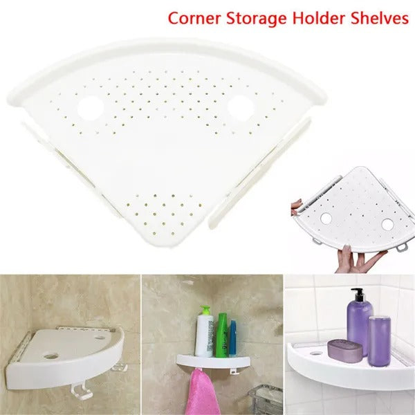 No-Drill Corner Shower Shelf