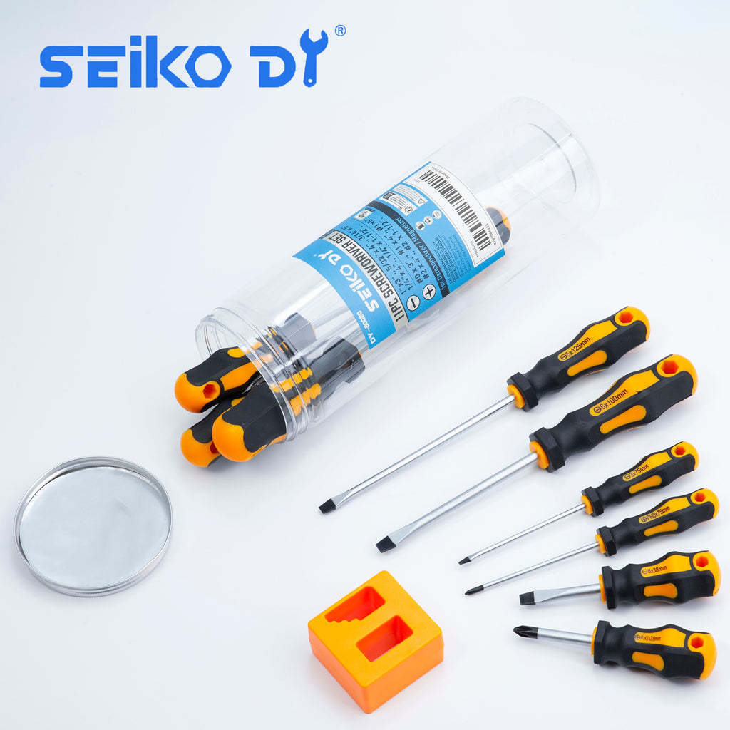 10-Piece Screwdriver Set (3–6 in)