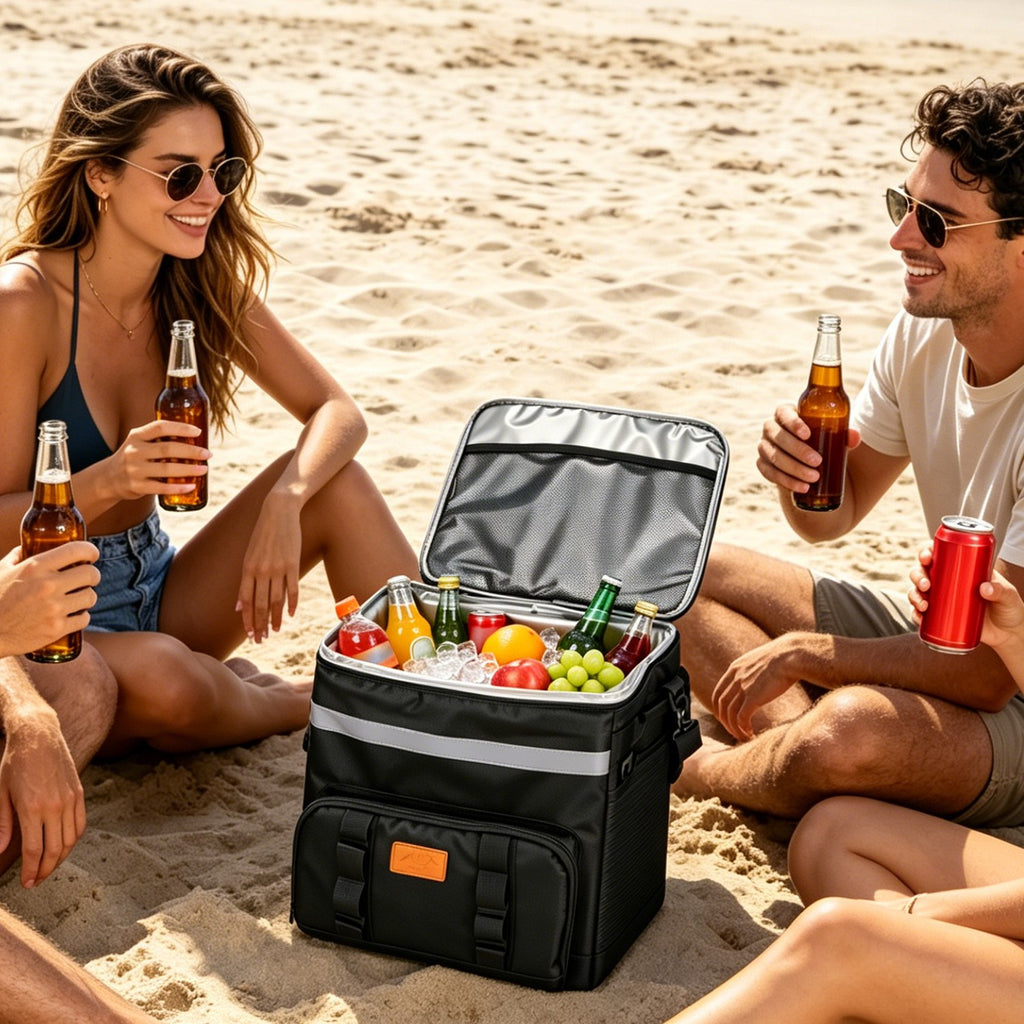 Rolling Cooler Bag with Wheels & Backpack Straps