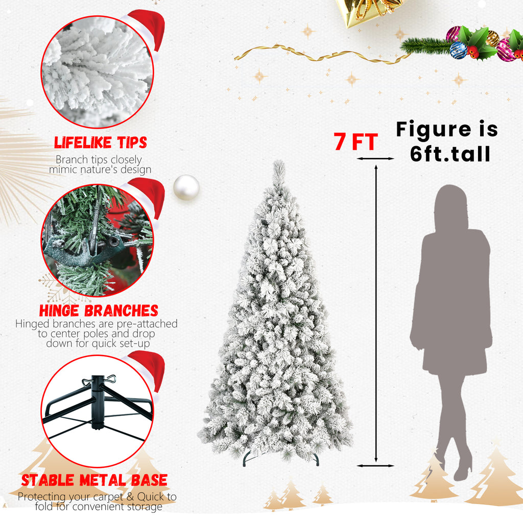 4 ft Flocked Artificial Christmas Tree