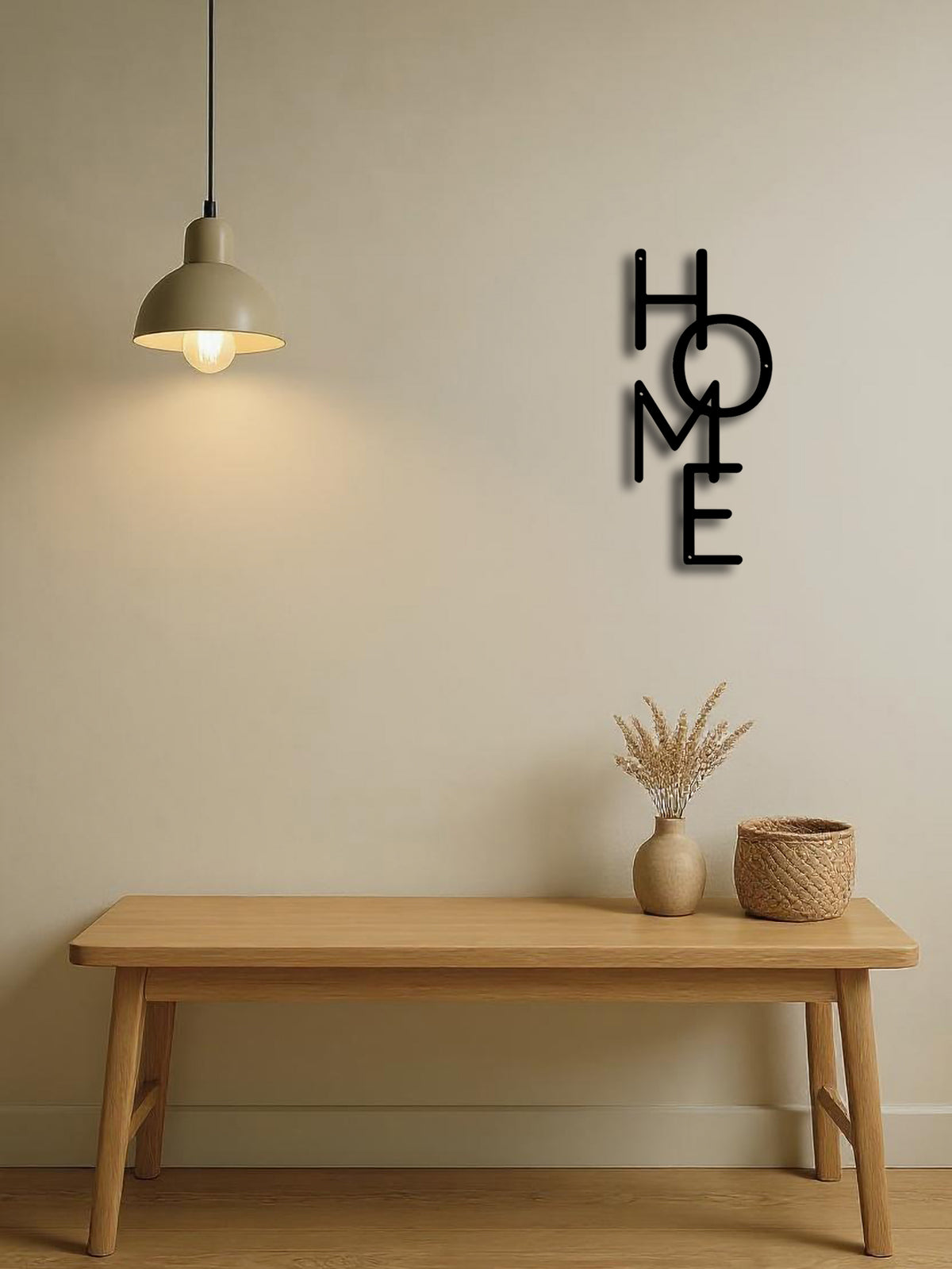 "HOME" Metal Wall Sign