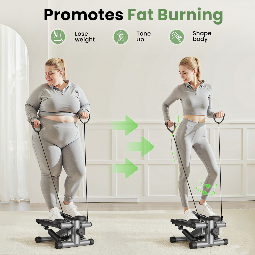 Mini Stepper with Resistance Bands