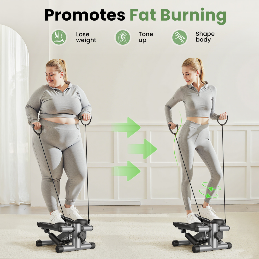 Mini Stepper with Resistance Bands
