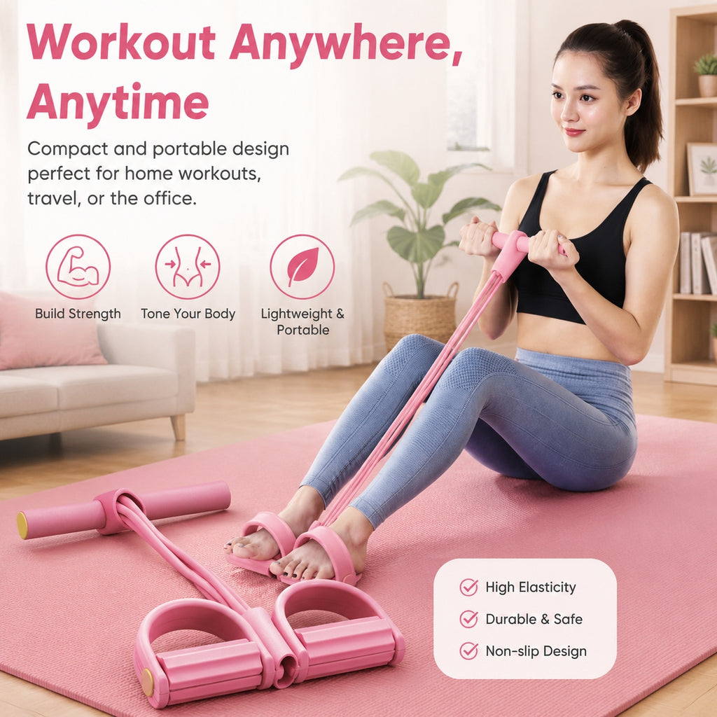 6-Tube Foot Pedal Resistance Band