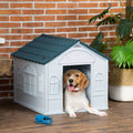 Plastic Dog House with Windows