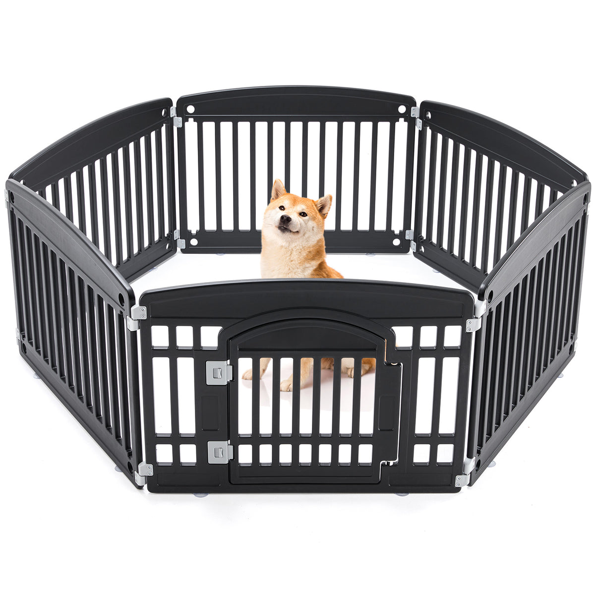 Metal Dog Playpen Fence (4 or 6 Panels)