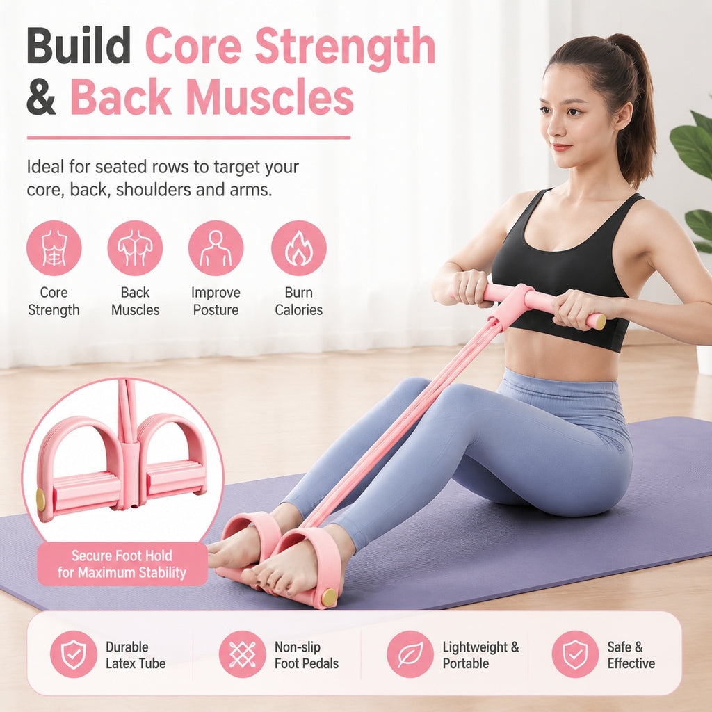 6-Tube Foot Pedal Resistance Band