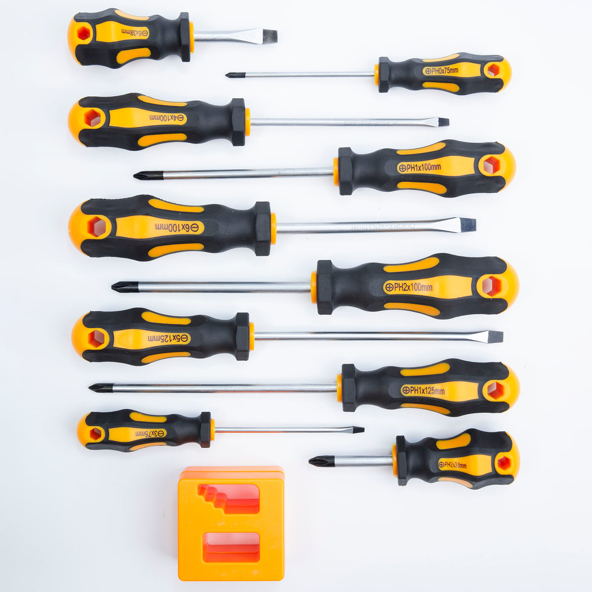 10-Piece Screwdriver Set (3–6 in)