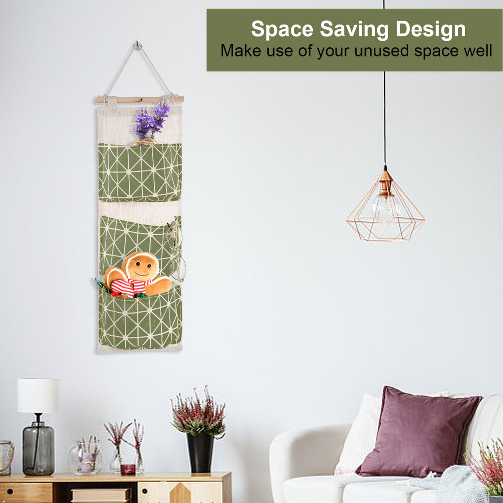 Over-the-Door Hanging Storage Organizer (3 Pockets)