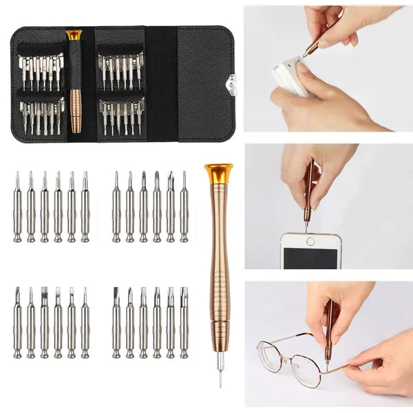 25-in-1 Precision Screwdriver Wallet Kit