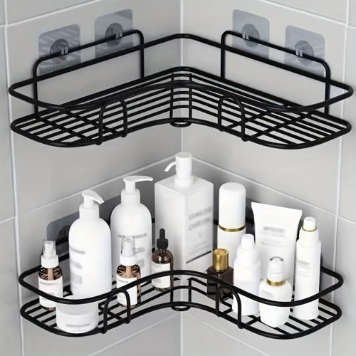 No-Drill Triangle Shower Shelf