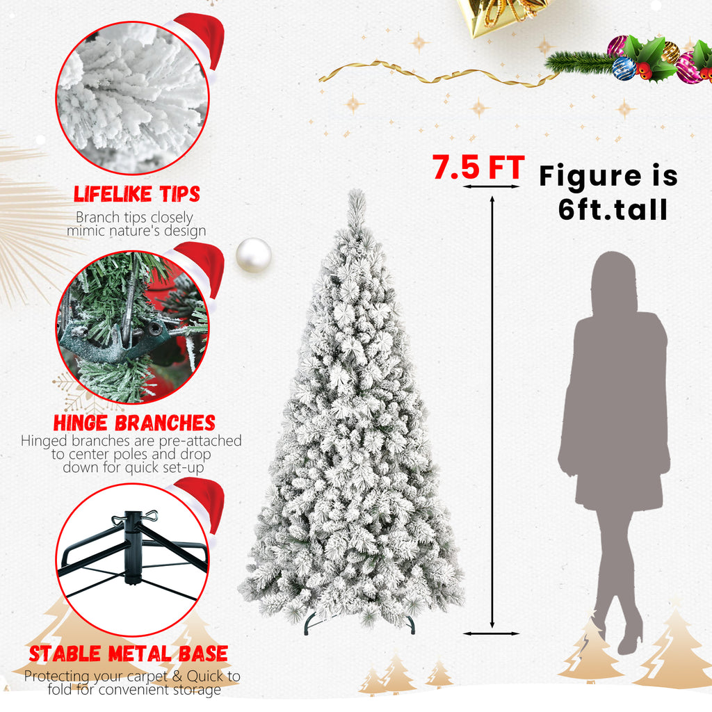 4 ft Flocked Artificial Christmas Tree