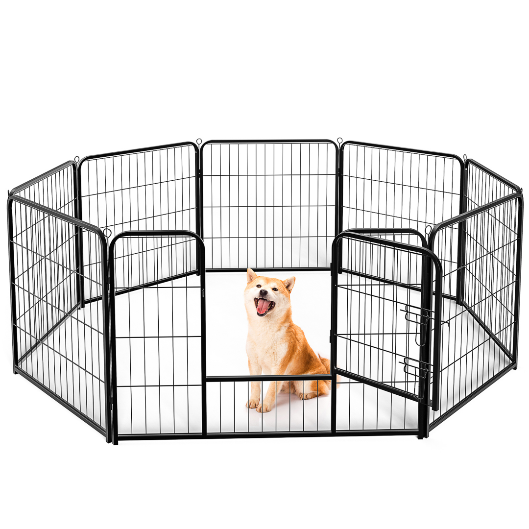 Metal Dog Playpen, 8 Panels with Door