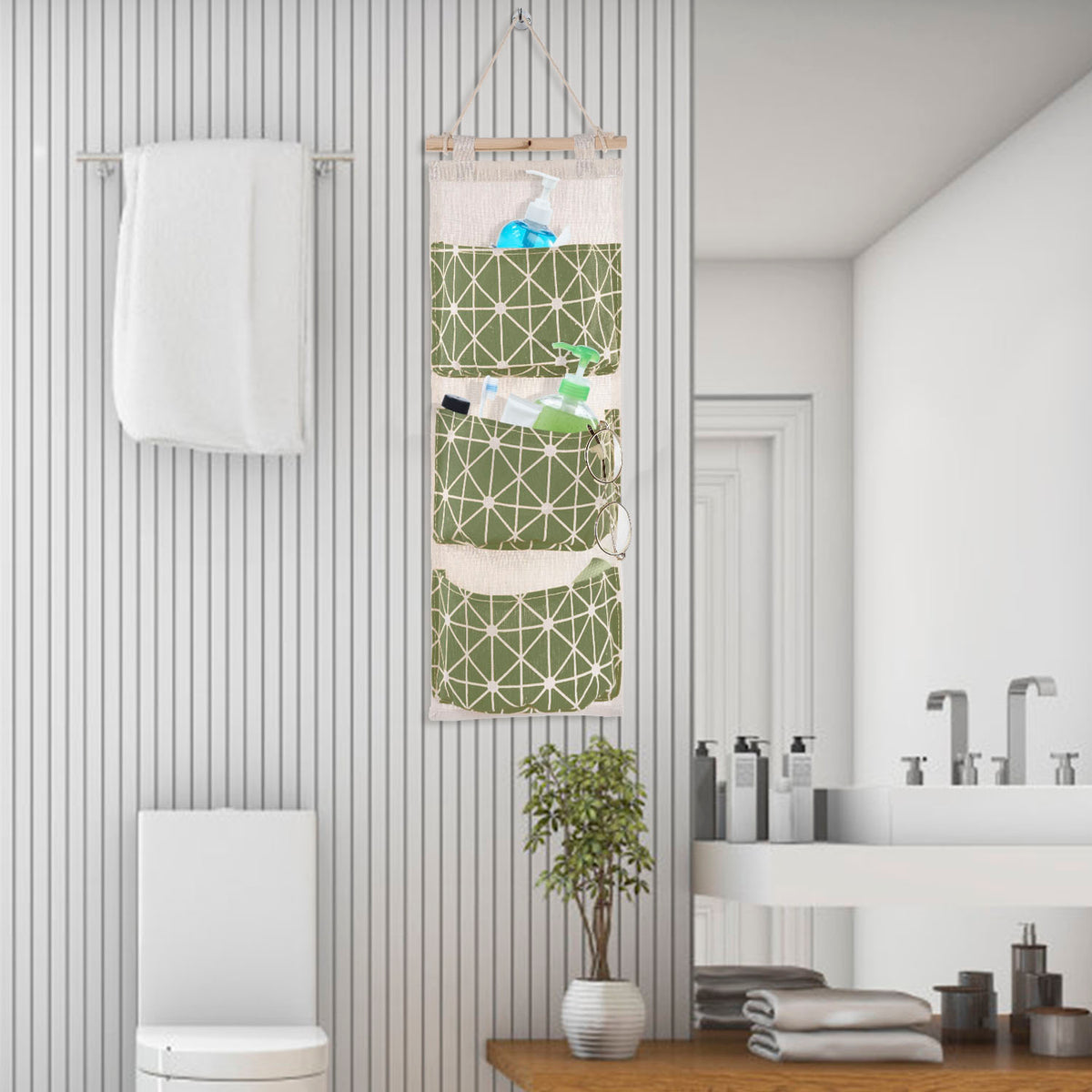 Over-the-Door Hanging Storage Organizer (3 Pockets)