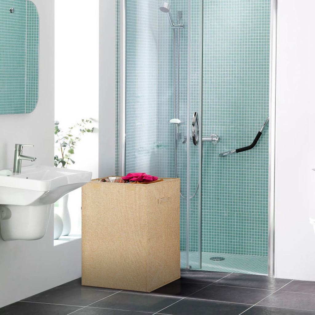 Foldable Laundry Hamper with Lid & Handles