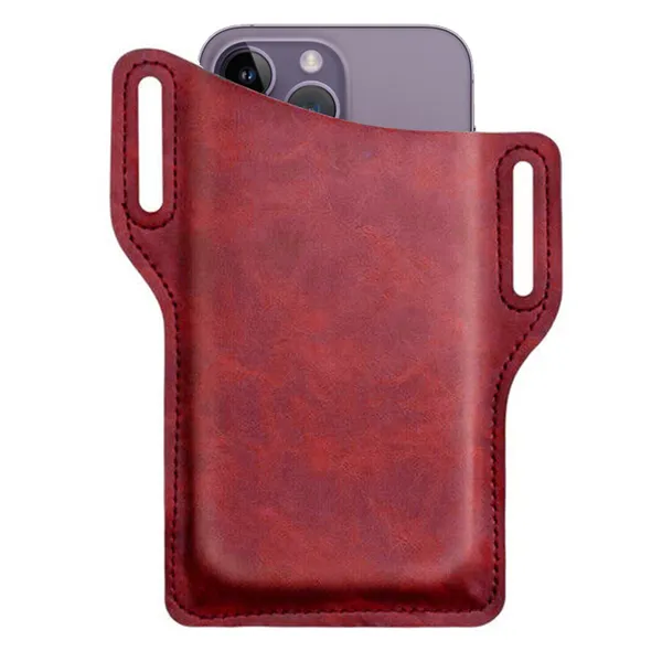 PU Leather Phone Belt Holster Pouch
