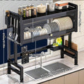 2-Tier Countertop Dish Drying Rack with Cover
