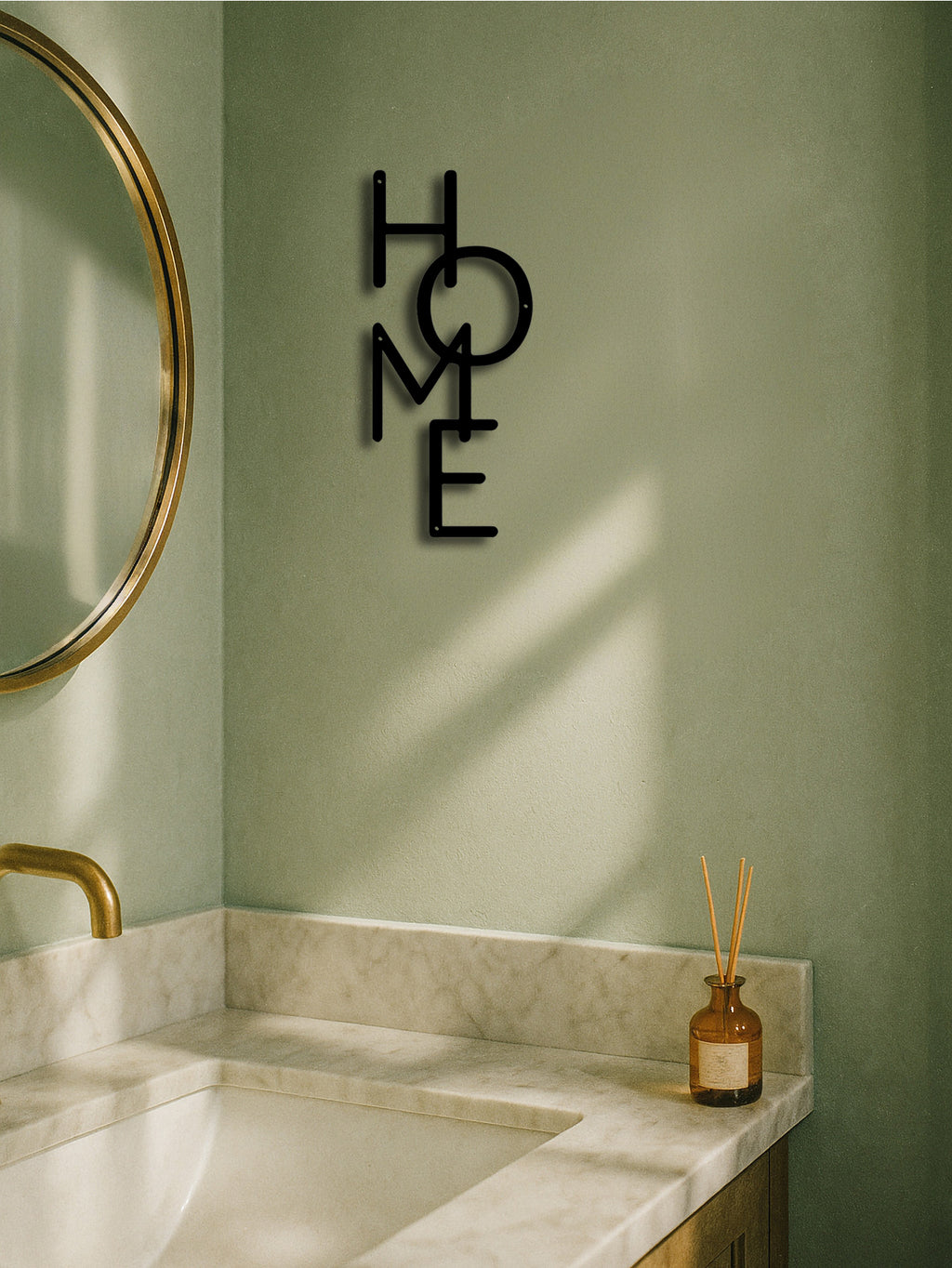 "HOME" Metal Wall Sign