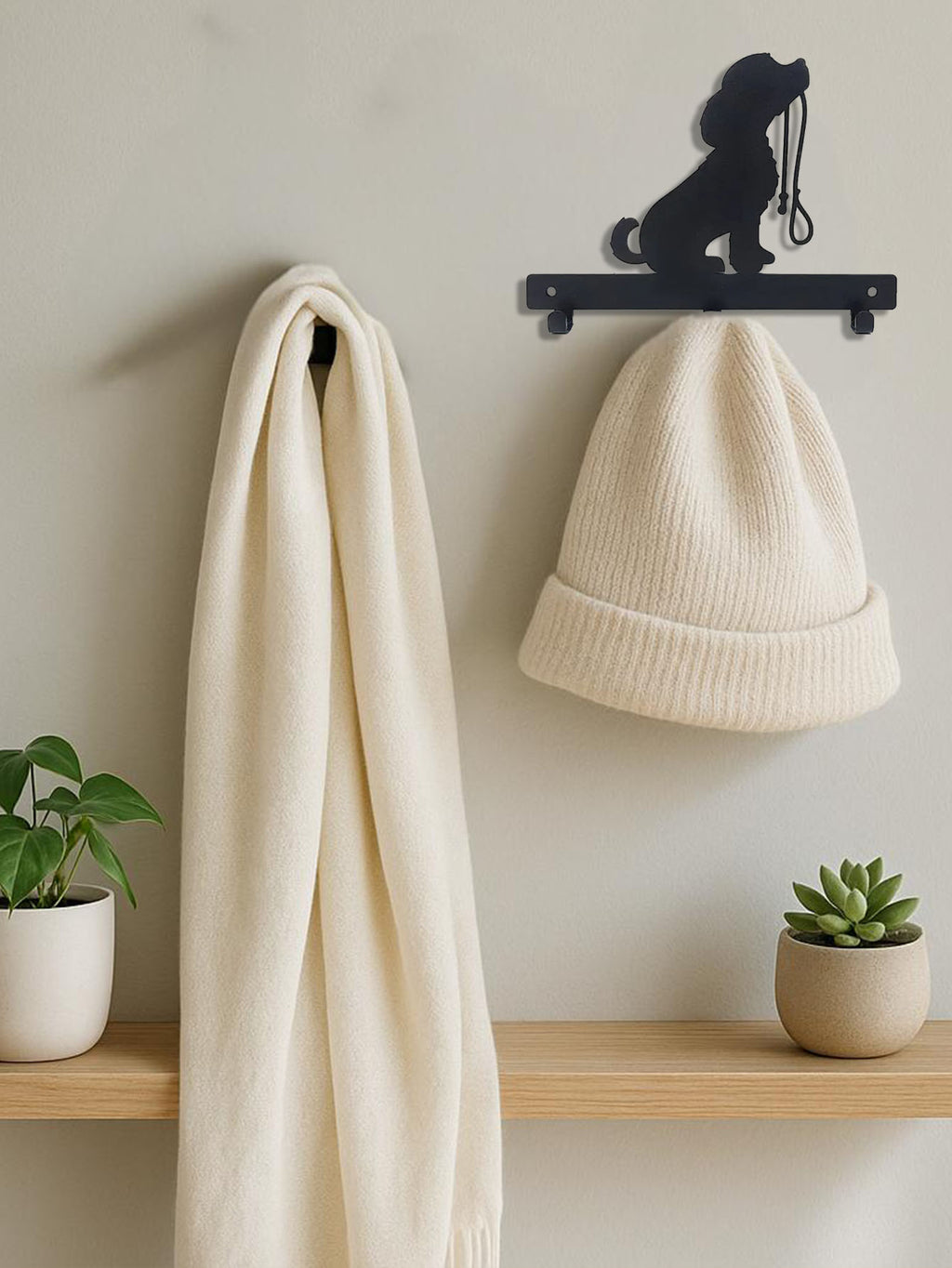 Tree Branch Metal Wall Hooks for Leashes, Keys & Coats