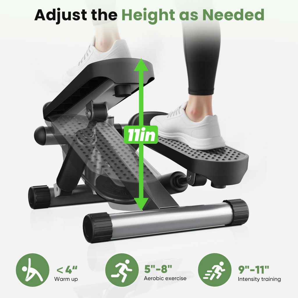 Mini Stepper with Resistance Bands