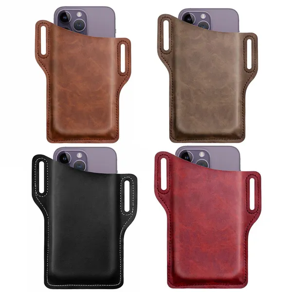 PU Leather Phone Belt Holster Pouch