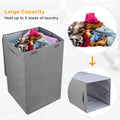 Foldable Laundry Hamper with Lid & Handles