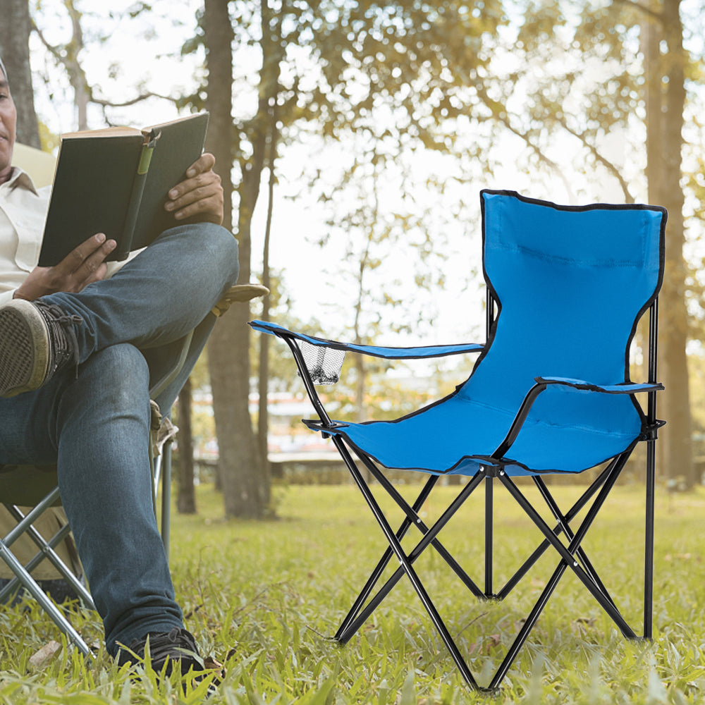 Small Folding Camp Chair (Blue)