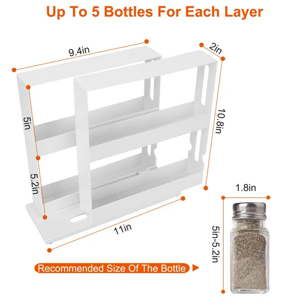 Swivel Cabinet Spice Organizer