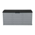 Outdoor Patio Storage Box, 75 Gallon (Black Lid)