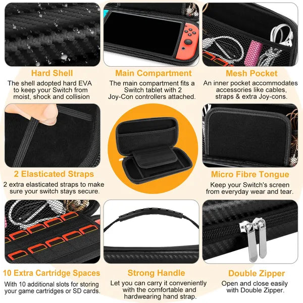 Hard EVA Carry Case for Handheld Game Consoles