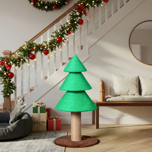31.5 in Christmas Tree Cat Scratching Post