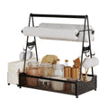 Metal Grill Caddy with Paper Towel Holders