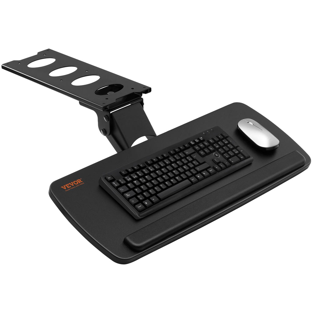 Under-Desk Keyboard Tray (Adjustable Height & Angle)