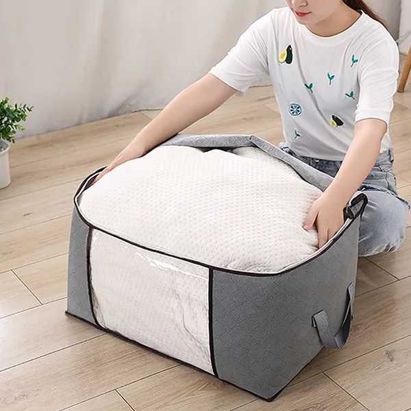 Foldable Clothes Storage Bags, 90 L (Set of 2)