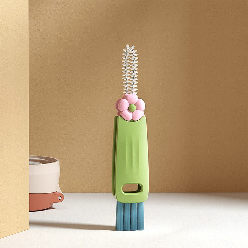 3-in-1 Water Bottle & Lid Cleaning Brush Set (3 pcs)